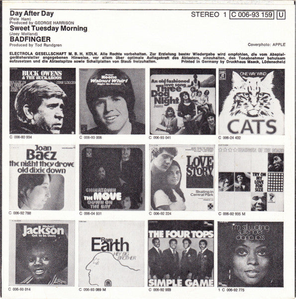Badfinger : Day After Day (7", Single)
