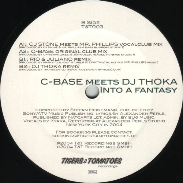 C-Base Meets DJ Thoka : Into A Fantasy (12")