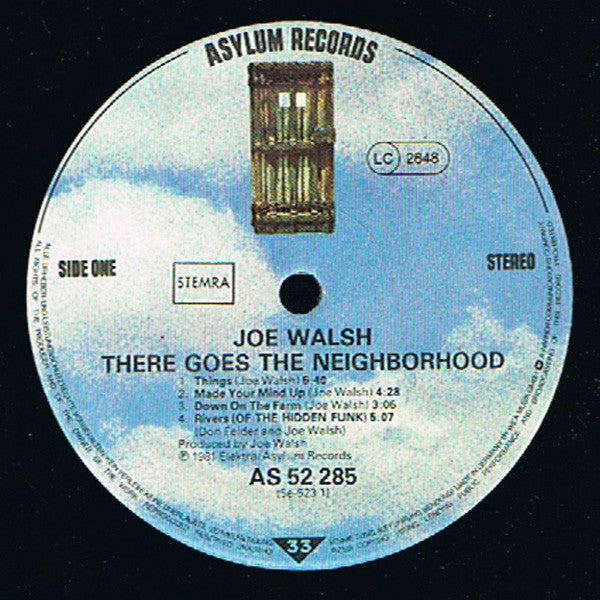 Joe Walsh : There Goes The Neighborhood (LP, Album)