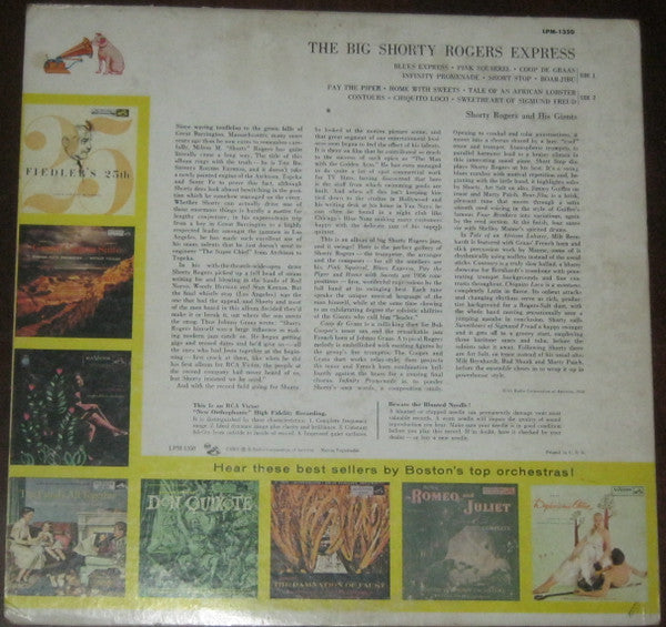 Shorty Rogers And His Giants : The Big Shorty Rogers Express (LP, Album, Mono)