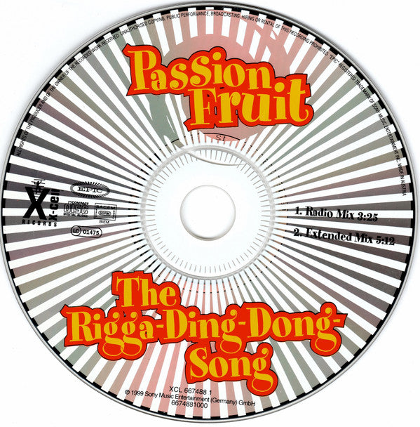 Passion Fruit : The Rigga-Ding-Dong-Song (CD, Single, Car)
