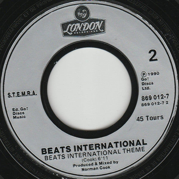 Beats International : Won't Talk About It (7", Single)