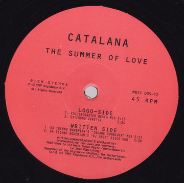 Catalana : The Summer Of Love (12")