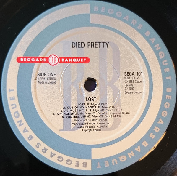 Died Pretty : Lost (LP, Album)