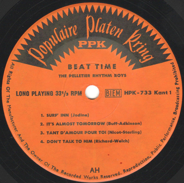 The Pelletier Rhythm Boys : Beat Time! (7", LP)