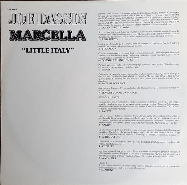 Joe Dassin & Marcella Bella : Little Italy (Martina) (LP, Album)