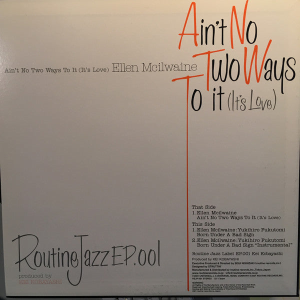 Ellen McIlwaine : Born Under A Bad Sign / Ain't No Two Ways To It (It's Love) (12")