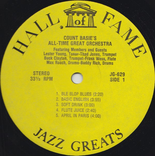 Count Basie : Count Basie With His All-Time Great Orchestra Featuring Members And Guests (LP, Comp)