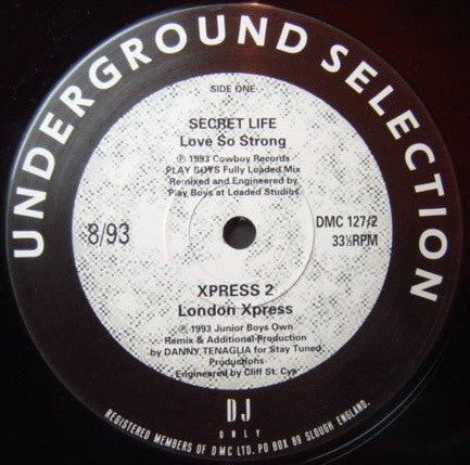 Various : Underground Selection 8/93 (12")