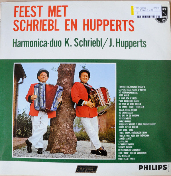 Harmonica Duo K. Schriebl / J. Hupperts : Feest Met Schriebl En Hupperts (LP, Mono)