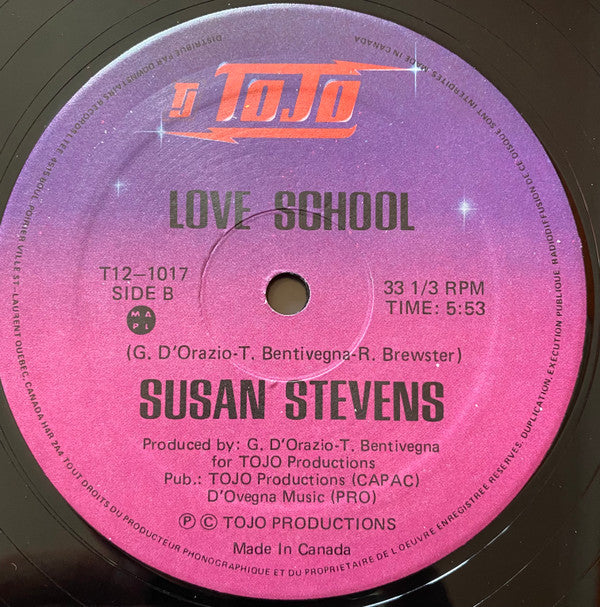 Susan Stevens : Love School (12")