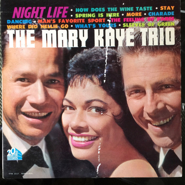 The Mary Kaye Trio : Night Life (LP, Album, Mono)
