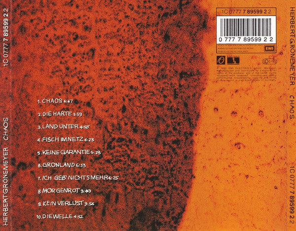 Herbert Grönemeyer : Chaos (CD, Album)