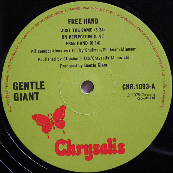 Gentle Giant : Free Hand (LP, Album)
