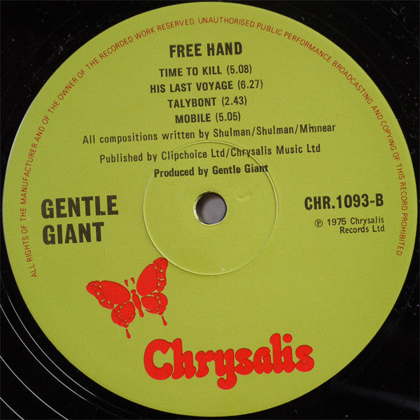 Gentle Giant : Free Hand (LP, Album)
