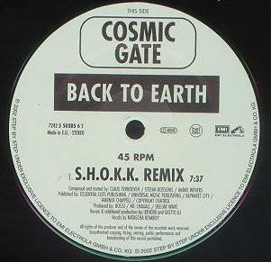 Cosmic Gate : Hardcore (Part II) / Back To Earth (12")