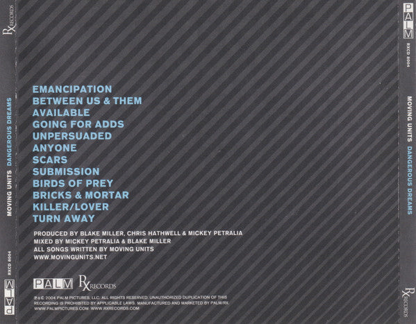 Moving Units : Dangerous Dreams (CD, Album, Sli)