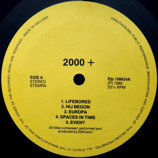 2000 Plus : The Very First (LP, Album)