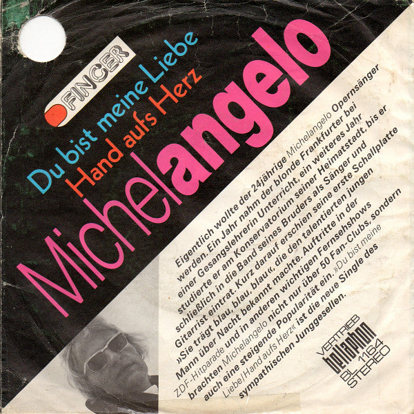 Michelangelo (3) : Du Bist Meine Liebe / Hand Aufs Herz (7", Single)