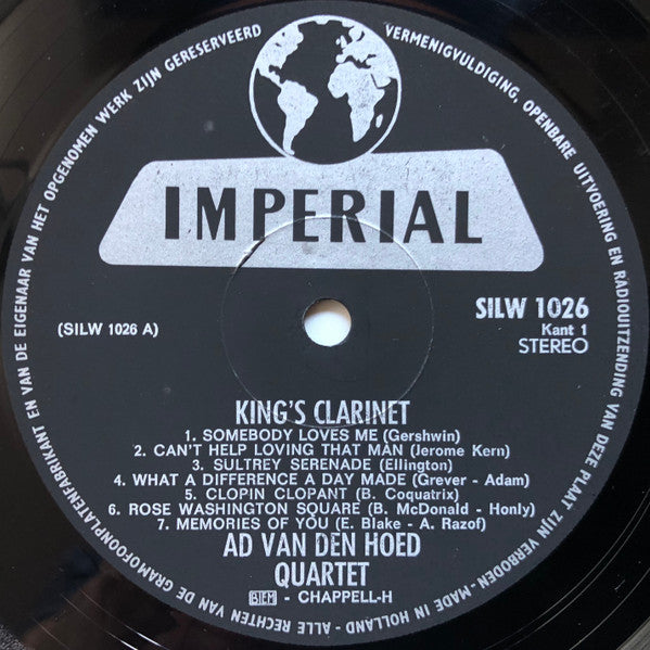 Ad Van Den Hoed Kwartet : King's Clarinet (LP, Album)