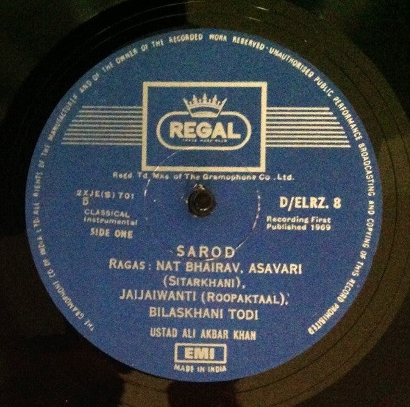 Ustad Ali Akbar Khan* : Ustad Ali Akbar Khan (LP, Album, Comp)