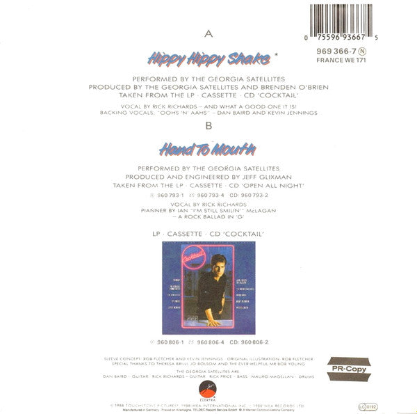 The Georgia Satellites : Hippy Hippy Shake (7", Single)