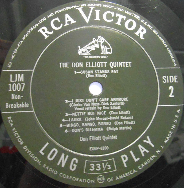 The Don Elliott Quintet : The Don Elliott Quintet (LP, Album, Mono)