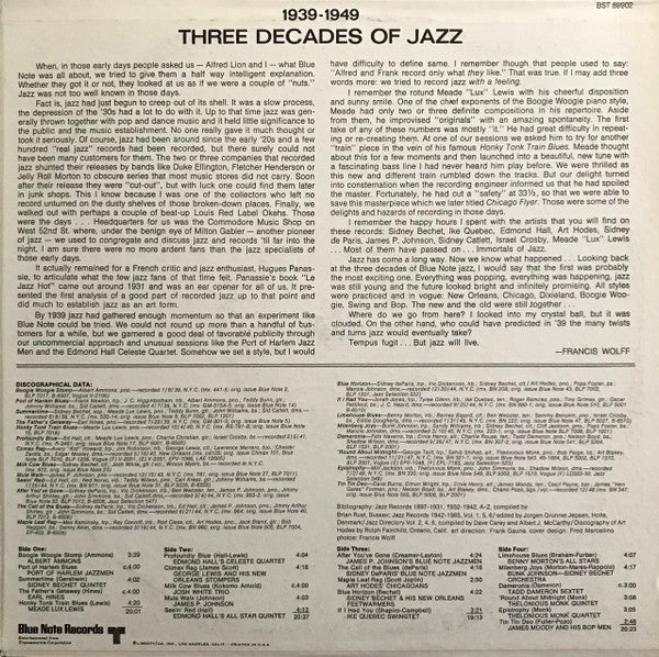 Various : Blue Note's Three Decades Of Jazz - Volume 1 - 1939 - 1949 (2xLP, Comp)