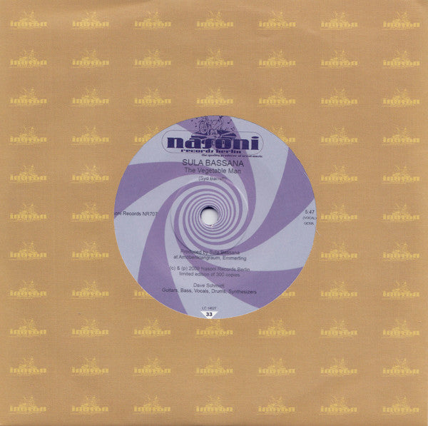 Sula Bassana : The Vegetable Man (7", Single, Ltd)