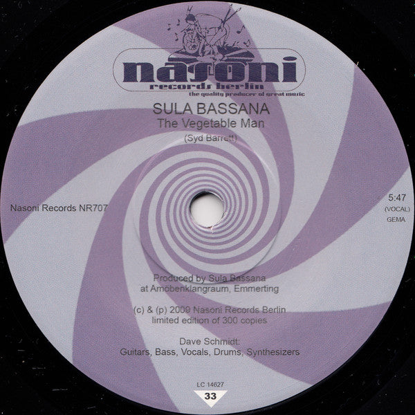 Sula Bassana : The Vegetable Man (7", Single, Ltd)