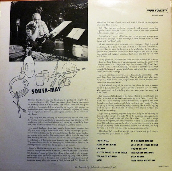 Billy May And His Orchestra : Sorta-May (LP, Album, RE)
