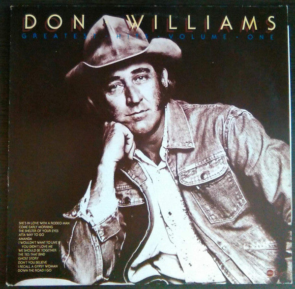 Don Williams (2) : Greatest Hits Volume One (LP, Comp, RE)