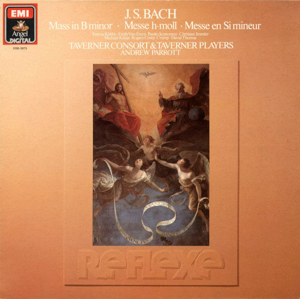 Johann Sebastian Bach, Emma Kirkby, Emily Van Evera, Panajotis Iconomou, Christian Immler, Michael Kilian, Rogers Covey-Crump, David Thomas (9), Taverner Consort & Taverner Players, Andrew Parrott : Mass In B Minor (2xLP)