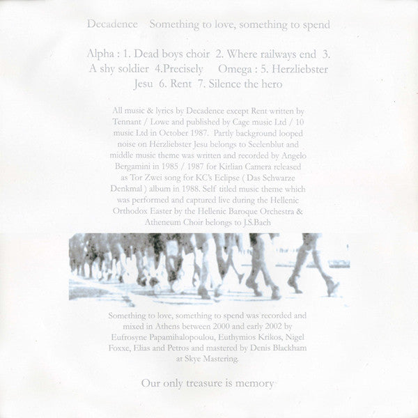 Decadence : Something To Love, Something To Spend (LP, MiniAlbum, Ltd)