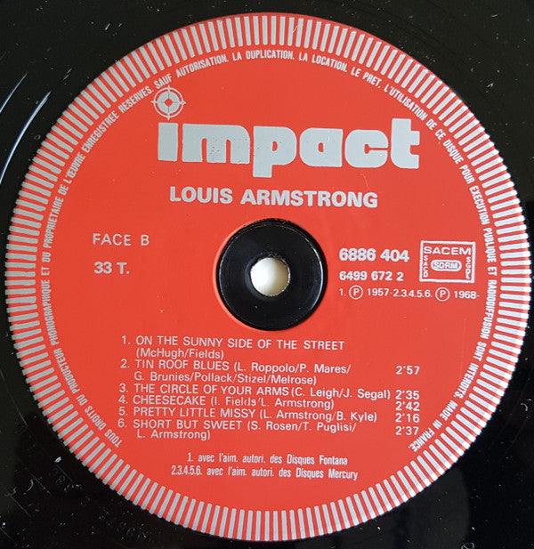 Louis Armstrong : Louis Armstrong (LP, Comp, RE)