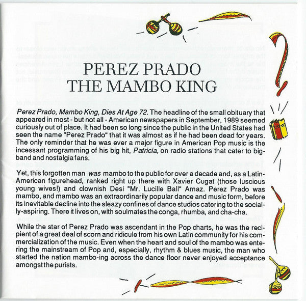 Perez Prado And His Orchestra : Mambo Mania  / Havana, 3 A.M. (CD, Comp, 2-O)