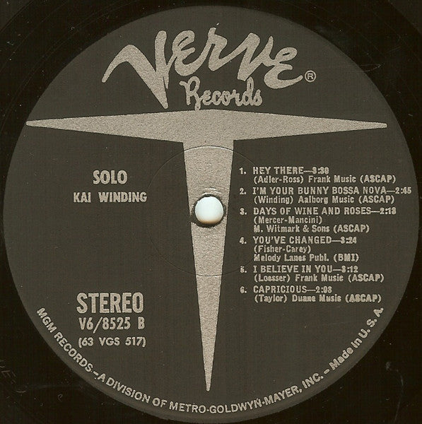 Kai Winding : Solo (LP, Album)
