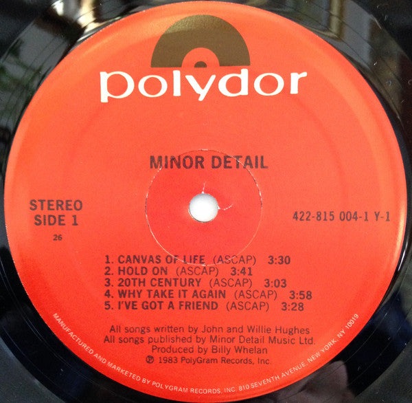 Minor Detail : Minor Detail (LP, Album, 26 )