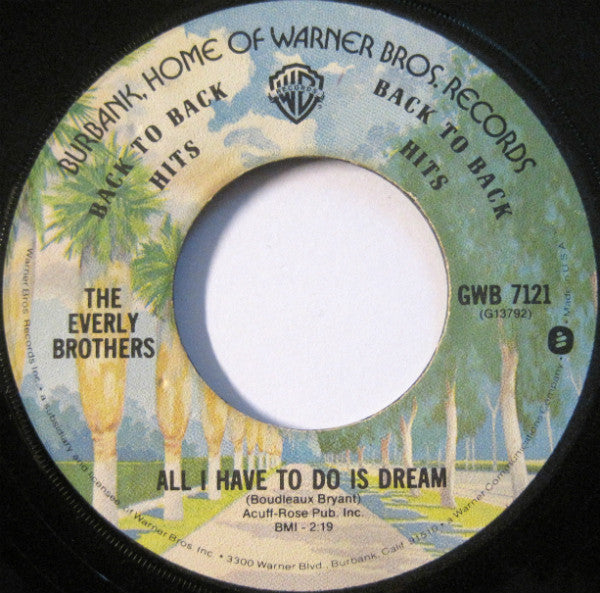 Everly Brothers : All I Have To Do Is Dream / Bye Bye Love (7", Single, RE)