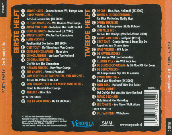 Various : Party Party - De Oranjehits (2xCD, Comp)