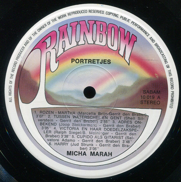 Micha Marah : Portretjes (LP, Album)