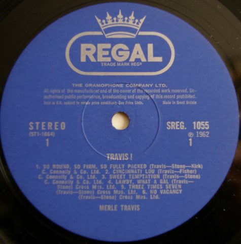 Merle Travis : Travis! (LP, Album, RE)
