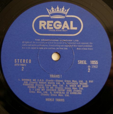 Merle Travis : Travis! (LP, Album, RE)