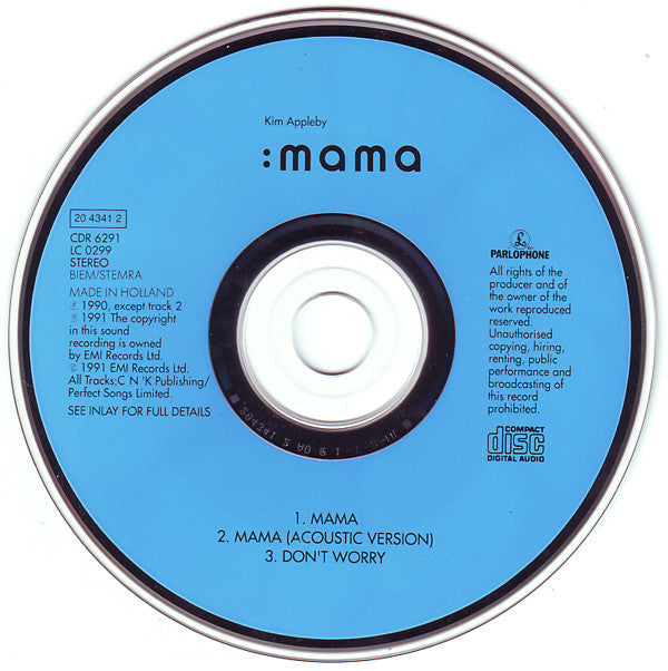 Kim Appleby : Mama / Don't Worry (CD, Maxi)