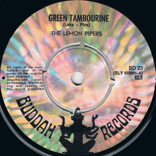 The Lemon Pipers : Green Tambourine / No Help From Me (7", Single)