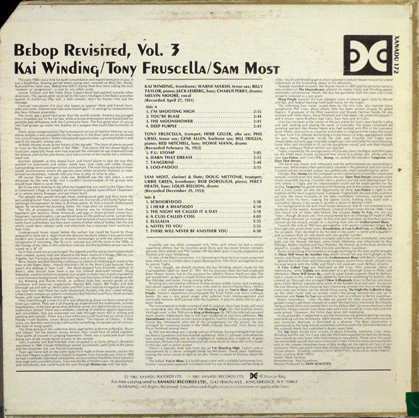Various : Bebop Revisited, Vol. 3 (LP, Comp)