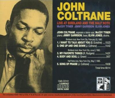 John Coltrane : Live At Birdland And The Half Note (CD, Comp)