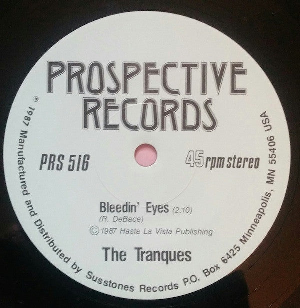The Tranques : Heavy Whispers / Bleedin' Eyes (7", Single)
