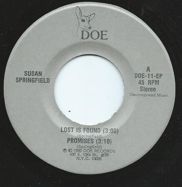 Susan Springfield : The Tenant Of The Room (7", EP)