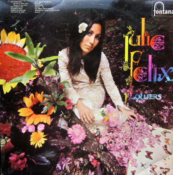 Julie Felix : Flowers (LP, Album, Mono)